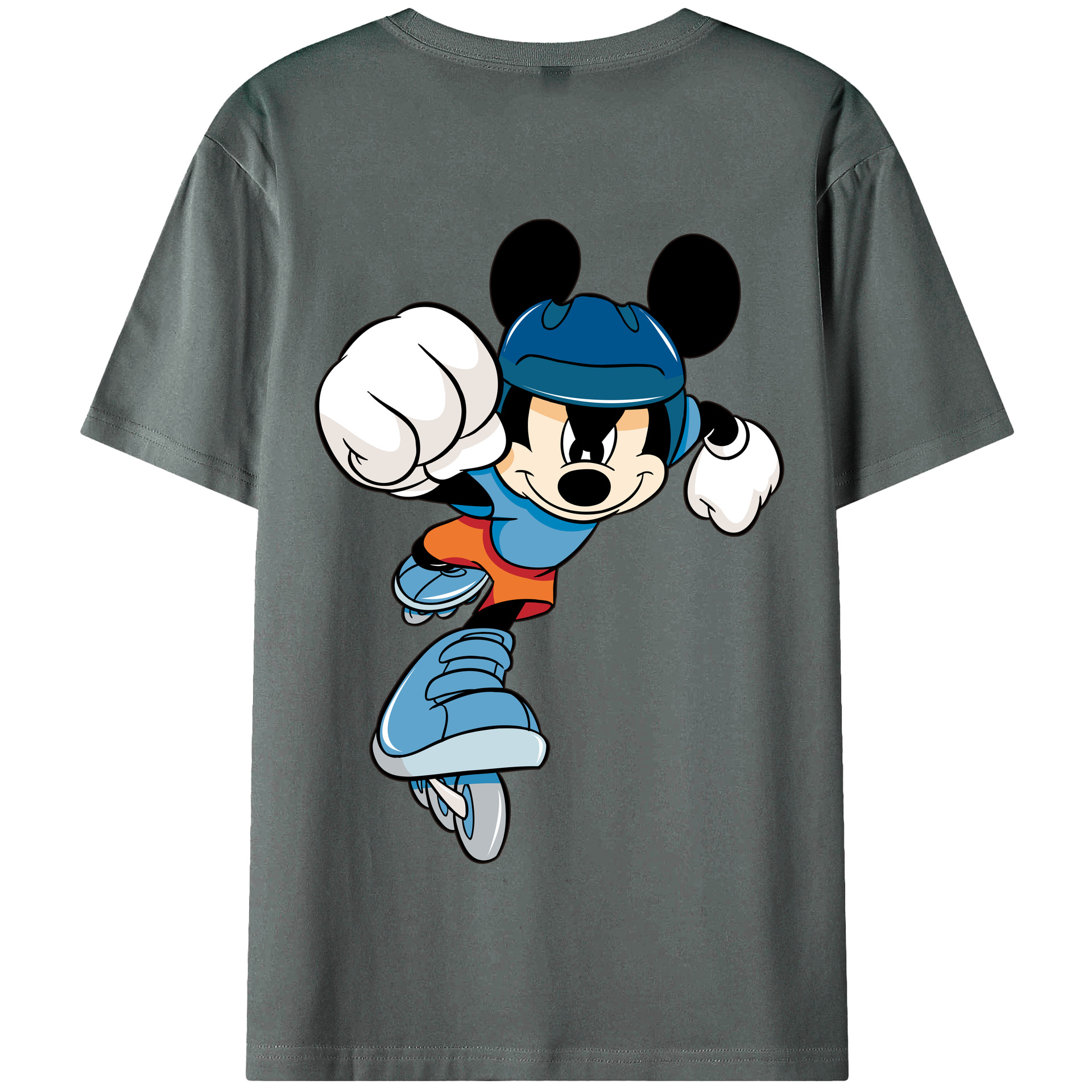 （画像用） ミッキーマウス Mickey Mouse 綿100％半袖Tシャツ（背面プリント）